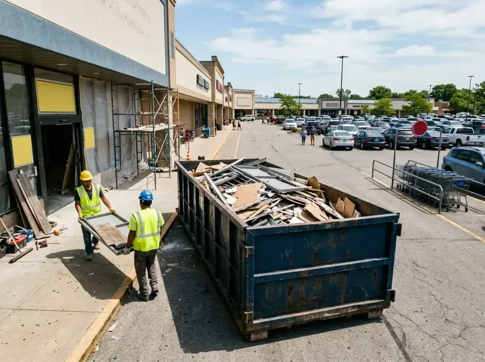 retail-store-renovation-debris-003 — frequently asked questions, Roll-off Dumpster Rentals in Colonial Heights, TN